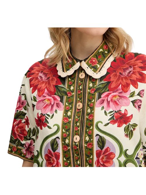 Farm Rio camicia linofloral paula FARM Rio | 34416926106 FLORAL PAULA BLACK